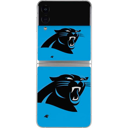 NFL Carolina Panthers Large Logo Galaxy Z Flip4 5G Skin